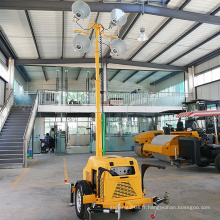 La tour de lumière d&#39;inondation extérieure a mené la tour d&#39;éclairage de générateur d&#39;essence de remorque FZMTC-1000B